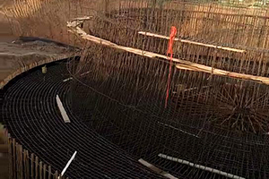 咸阳砼烟囱新建施工现场