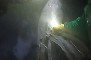 咸阳消防水池堵漏现场